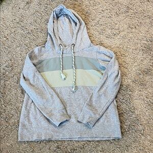 Maurices Heather Gray Hoodie with Mint Accents